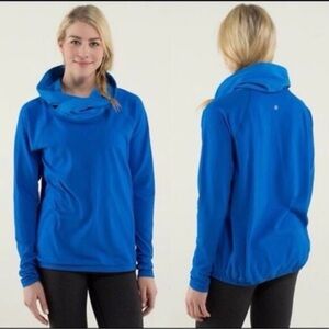 Lululemon healthy heart pullover, two tone sapphire blue, M